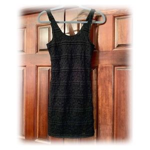 Forever 21 Black Lace Bodycon Dress-L